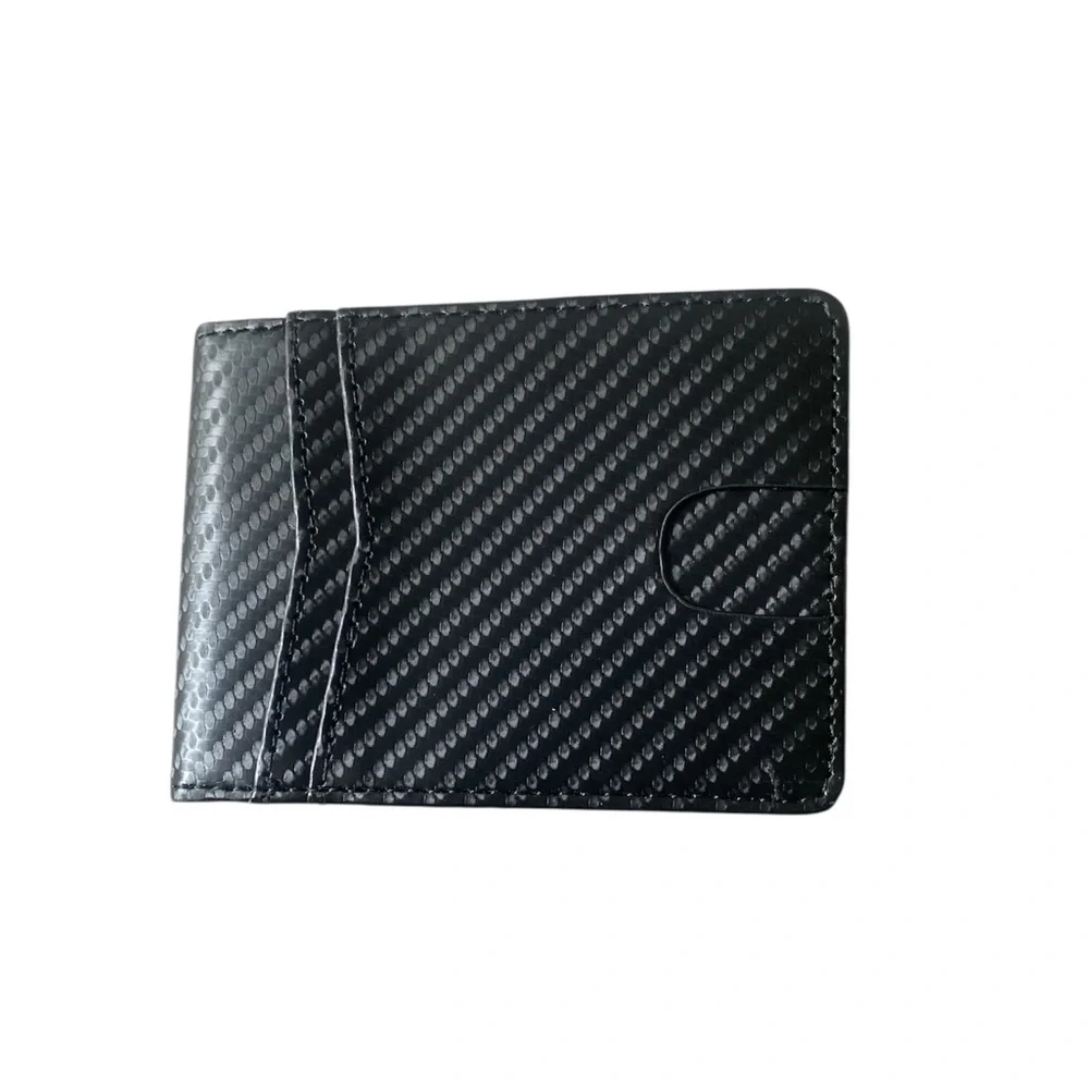 NWT Black Carbon Fiber Wallet i91